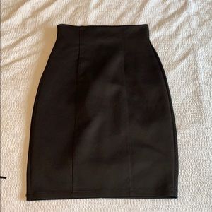 Black pencil skirt